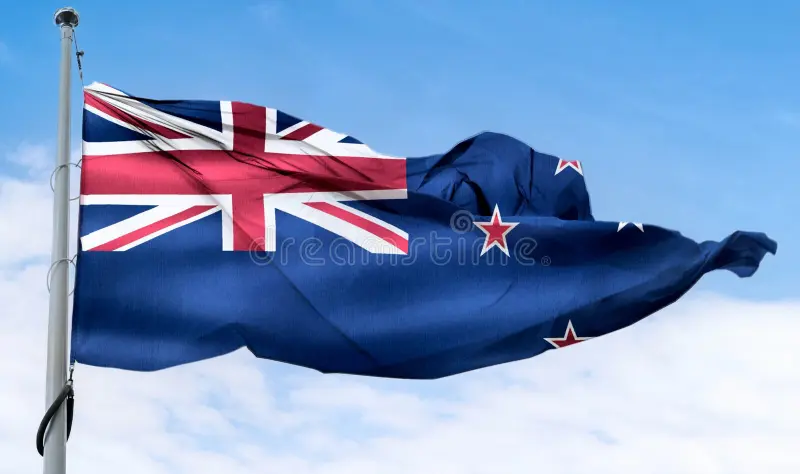 new zealand flag realistic waving fabric flag new zealand flag realistic waving fabric flag 412635718